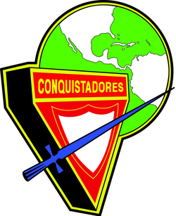 Escudo de Conquistadores con Mundo - Verde (División Interamericana)