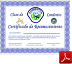 Certificado de Corderito