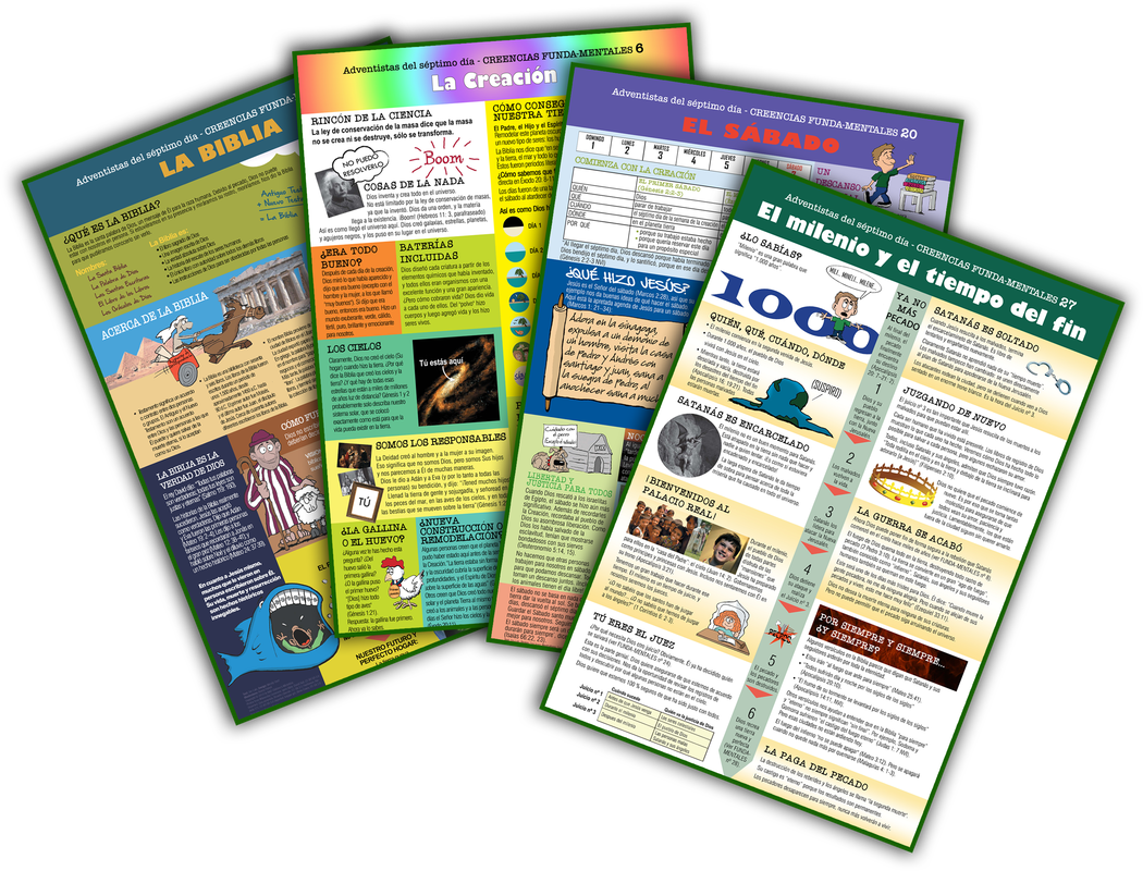 Carteles/afiches de las 28 Creencias Fundamentales de la Iglesia Adventista del Séptimo Día